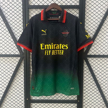2024/2025 AC Milan Fourth Away Black Soccer Jersey