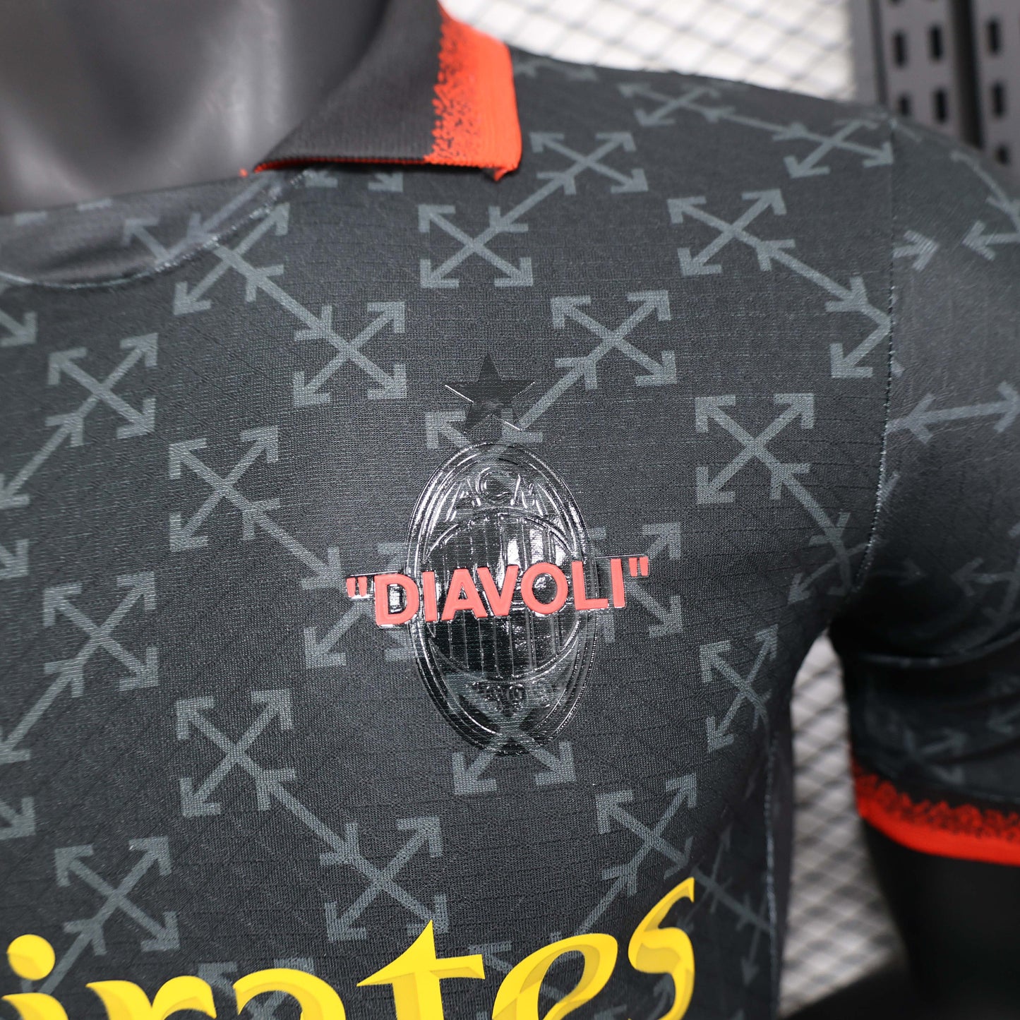 2024/2025 Player Version AC Milan Fourth Away Black Soccer Jersey