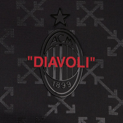 24/25 AC Milan x Off White Black Jersey