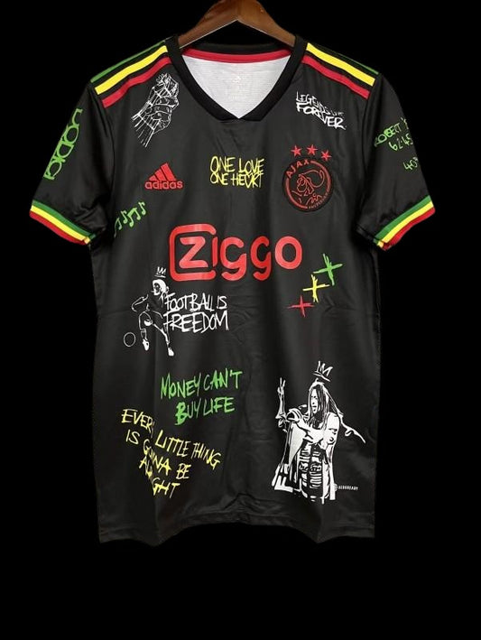 Retro 21/22 Ajax Third Black One Love Special Edition kit - Fan version