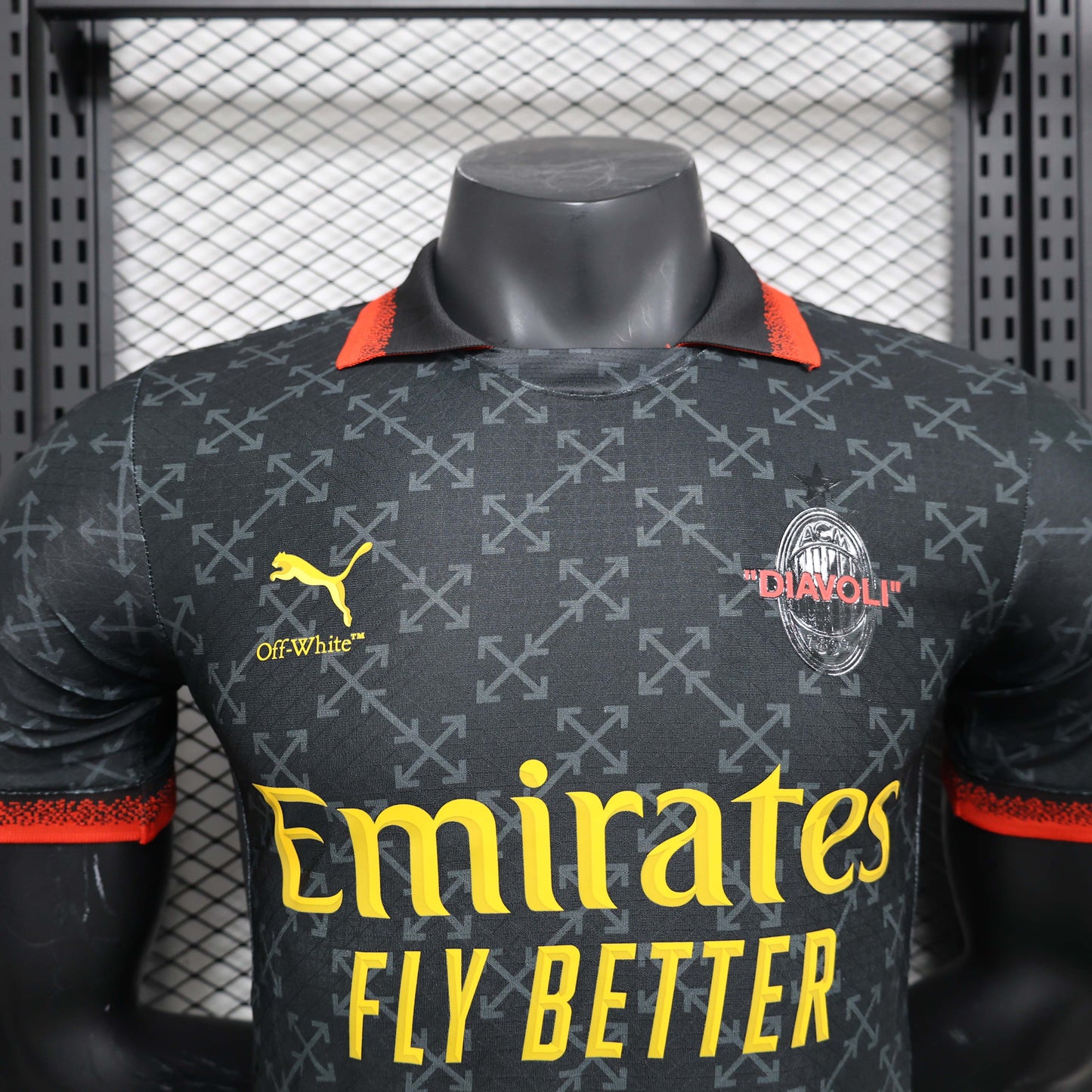 2024/2025 Player Version AC Milan Fourth Away Black Soccer Jersey