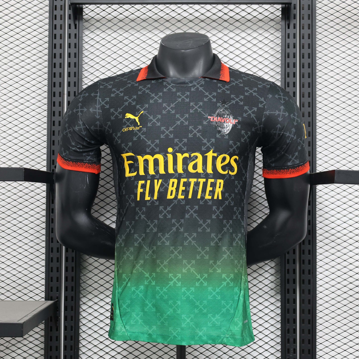 2024/2025 Player Version AC Milan Fourth Away Black Soccer Jersey